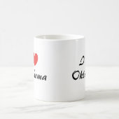 Ik hou van Oklahoma Heart Typography Coffee Mok (Center)