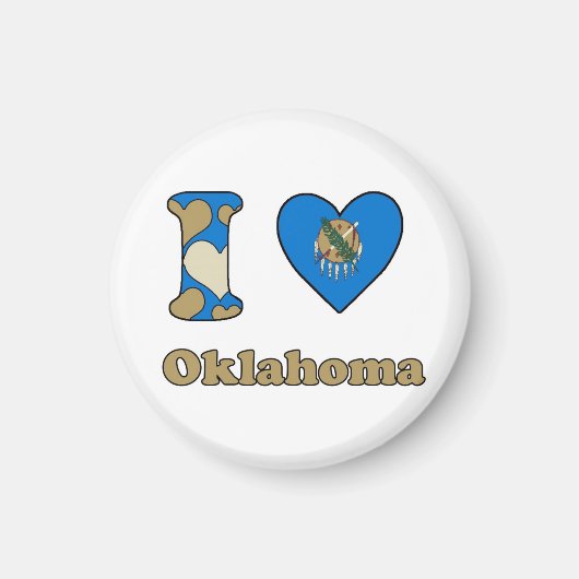 Ik hou van Oklahoma Magneet (Voorkant)