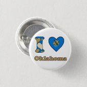 Ik hou van Oklahoma Ronde Button 3,2 Cm (Voorkant /achterkant)