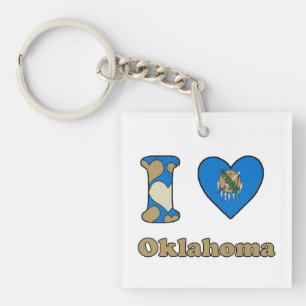 Ik hou van Oklahoma Sleutelhanger