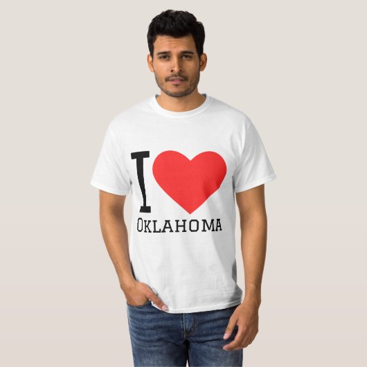 Ik hou van Oklahoma T-shirt (Voorkant volledig)