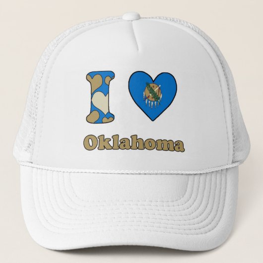 Ik hou van Oklahoma Trucker Pet (Voorkant)