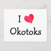 Ik hou van Okotoks Briefkaart (Voorkant)