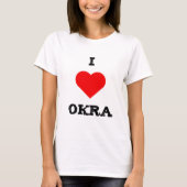 Ik hou van okra t-shirt (Voorkant)