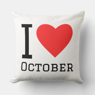 Ik hou van oktober kussen