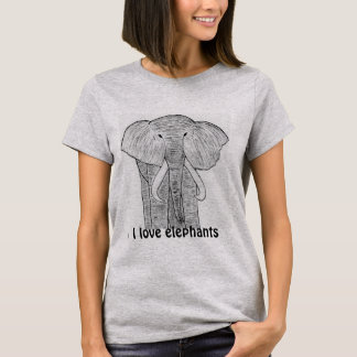 "Ik hou van olifanten" shirt