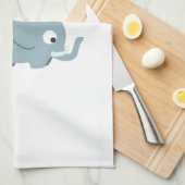 Ik hou van olifanten. theedoek (Quarter Fold)