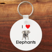 Ik hou van olifantenSleutelhanger Sleutelhanger (Voorkant)