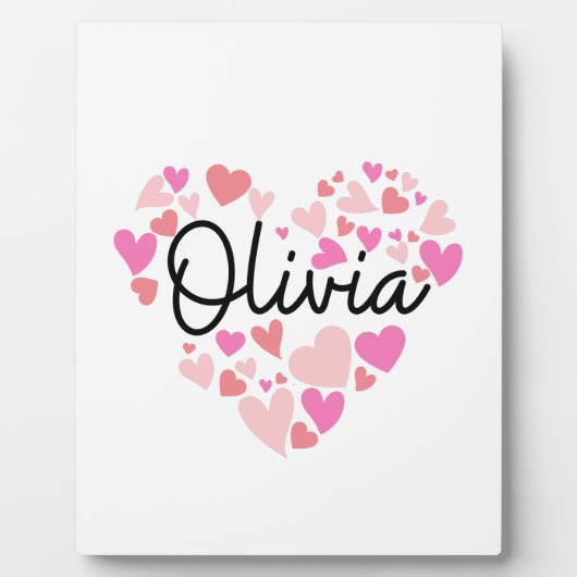 Ik hou van Olivia Fotoplaat (Voorkant)