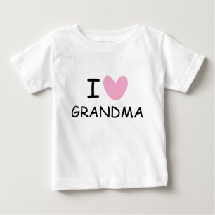 Ik hou van oma baby t-shirt voor pasgeboren kind