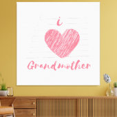 Ik hou van oma canvas afdruk (Insitu (Woonkamer))