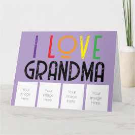 ik hou van oma foto's Vouwkaart Kaart