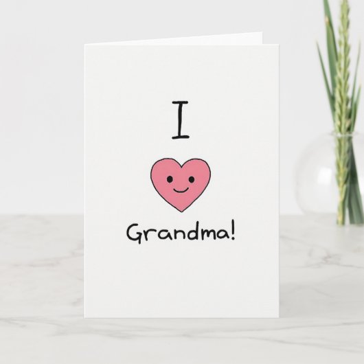 Ik hou van oma kaart (Voorkant)