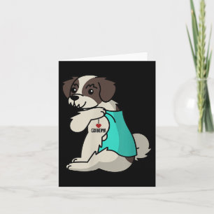Ik hou van oma Tattoo Shih Tzu Grootmoeder Hond Kaart