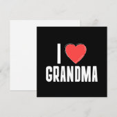 Ik hou van oma typografie Moederdag kaart (Voorkant / Achterkant)