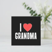 Ik hou van oma typografie Moederdag kaart (Staand voorkant)