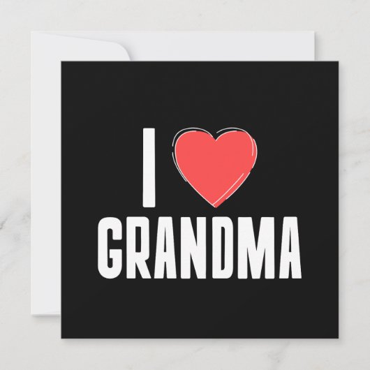 Ik hou van oma typografie Moederdag kaart (Voorkant)