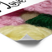 Ik hou van oma vierkante haak muur kunst poster (Hoek)