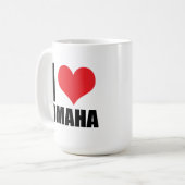Ik hou van Omaha Koffiemok (Voorkant links)