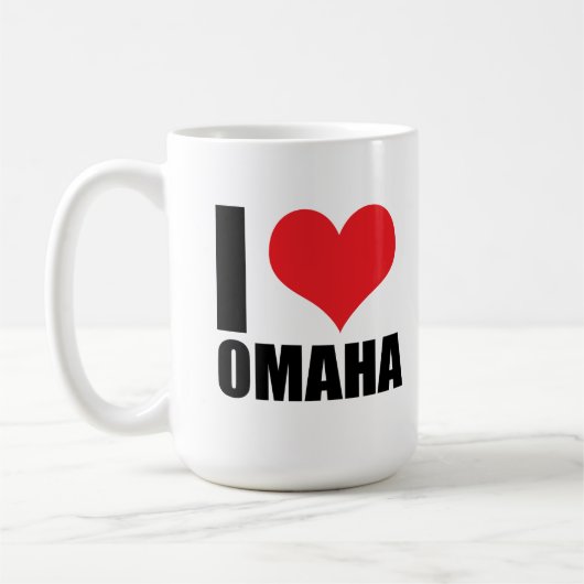 Ik hou van Omaha Koffiemok (Links)