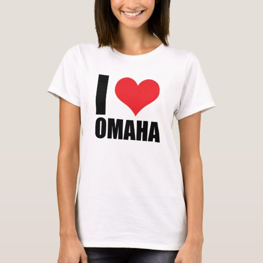 Ik hou van Omaha T-shirt (Voorkant)