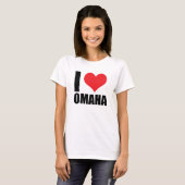 Ik hou van Omaha T-shirt (Voorkant volledig)