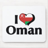 Ik hou van Oman Flag Muismat (Voorkant)