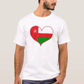 Ik hou van Oman Flag T-shirt (Voorkant)