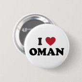 Ik hou van Oman Ronde Button 5,7 Cm (Voorkant /achterkant)