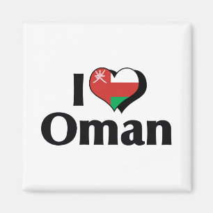 Ik hou van Oman-vlag Magneet