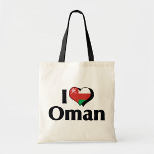 Ik hou van Oman-vlag Tote Bag
