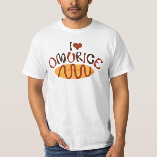 Ik Hou Van Omurice Grafische T-shirt (Voorkant)