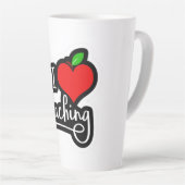 Ik hou van Onderwijzen Latte Mok (Rechterhoek)