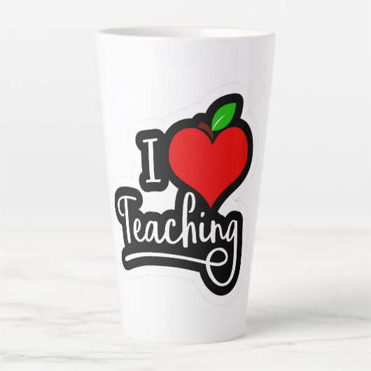 Ik hou van Onderwijzen Latte Mok (Voorkant)