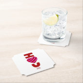 Ik hou van Onderzetter met papier (Insitu)