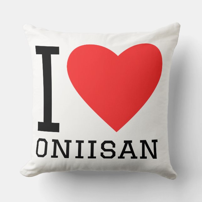 Ik hou van oniisan  kussen (Voorkant)