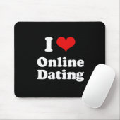 Ik hou van Online Dating Tshirt Muismat (Met muis)