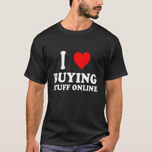 Ik hou van online kopen van stuf t-shirt (Voorkant)