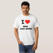 Ik hou van onroerend goed agenten t-shirt (Voorkant volledig)