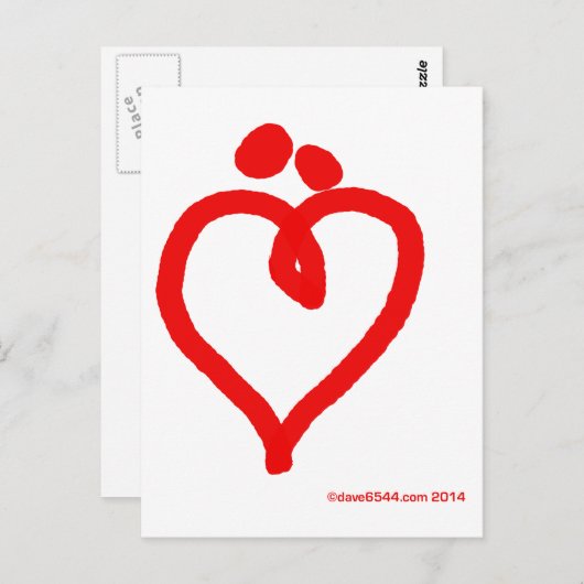 Ik hou van ons. briefkaart (Voorkant / Achterkant)