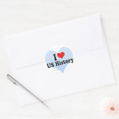 Ik hou van ons geschiedenis ronde sticker (Envelop)