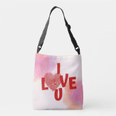 IK HOU VAN ONS hart Crossbody Tas (Achterkant)