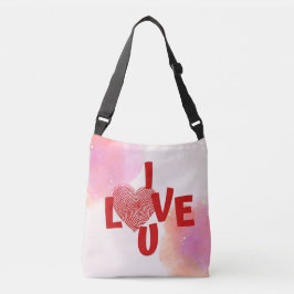 IK HOU VAN ONS hart Crossbody Tas