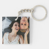 Ik hou van ons koppels persoonlijke foto sleutelhanger (Achterkant)