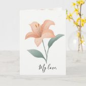 "Ik hou van ons leven samen" Kaart (Gele Bloem)