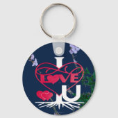 IK HOU VAN ONS MET ROOTS Split I Sleutelhanger (Voorkant)