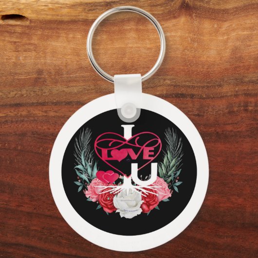 IK HOU VAN ONS MET ROOTS Split I Sleutelhanger (Achterkant)