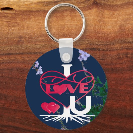 IK HOU VAN ONS MET ROOTS Split I Sleutelhanger (Voorkant)