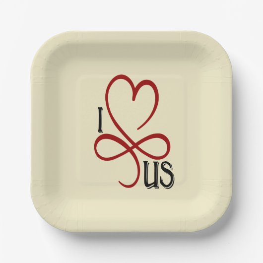 Ik hou van ons papieren bordje (Voorkant)