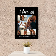 Ik hou van ons Script Photo Black en White